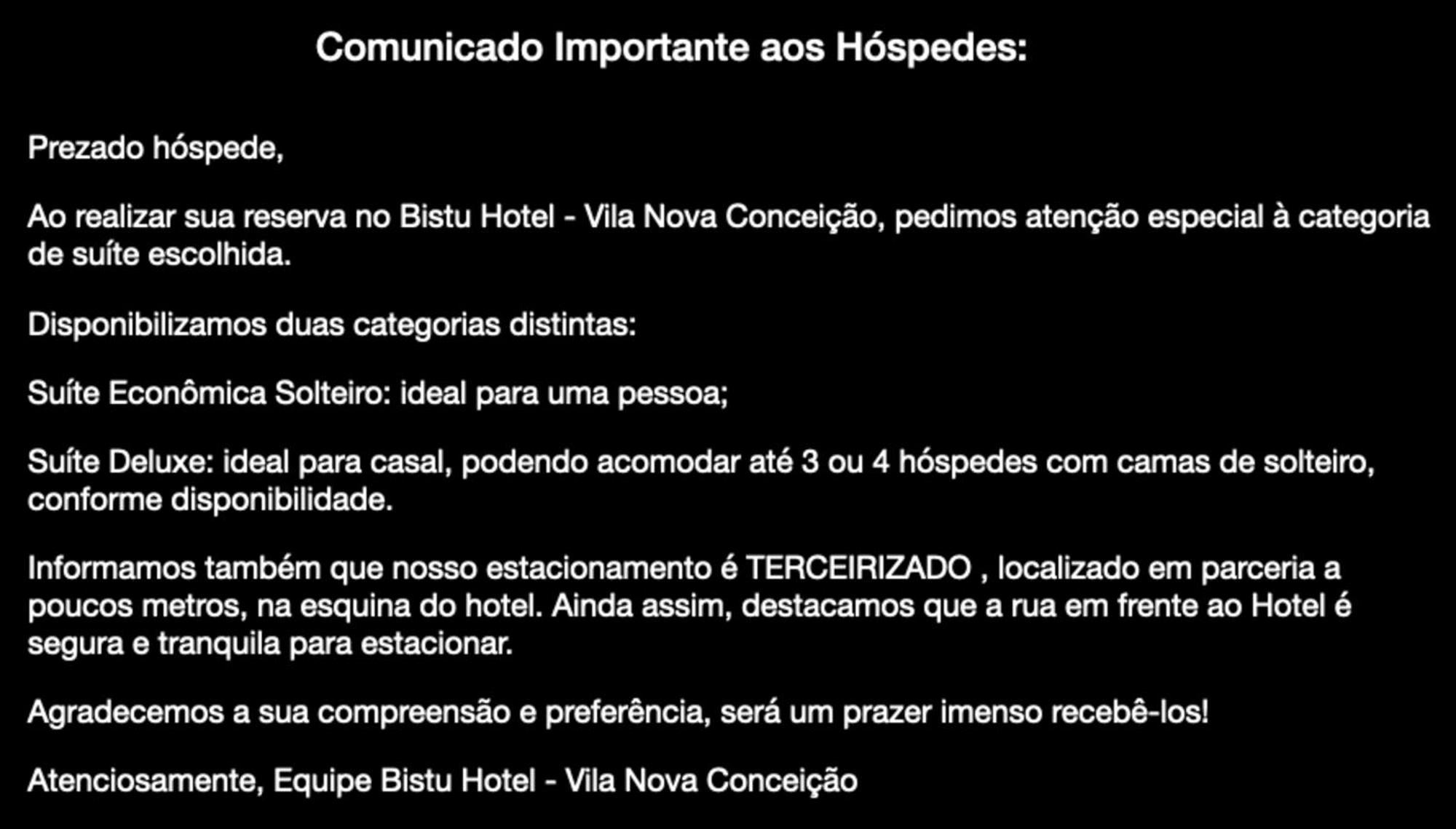 Bistu Hotel - Vila Nova Conceicao São Paulo Exterior foto